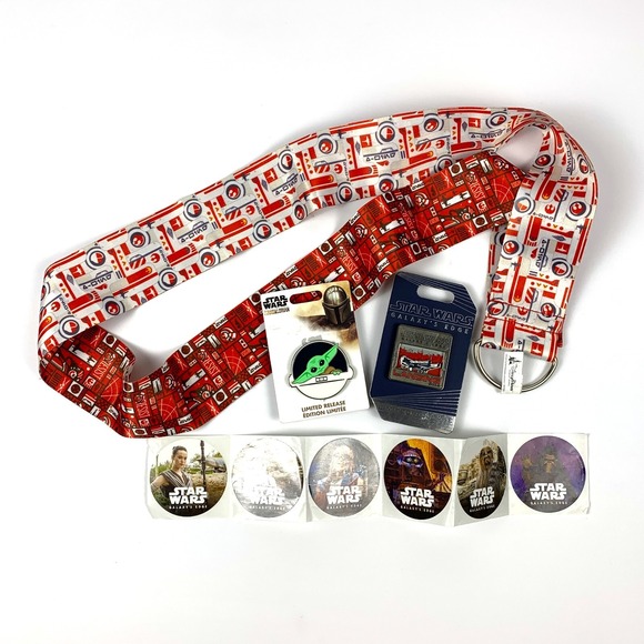 Disney Other - Disney Star Wars Rebel Alliance Galaxy's Edge Opening Day LE‎ Set Pins Lanyard +